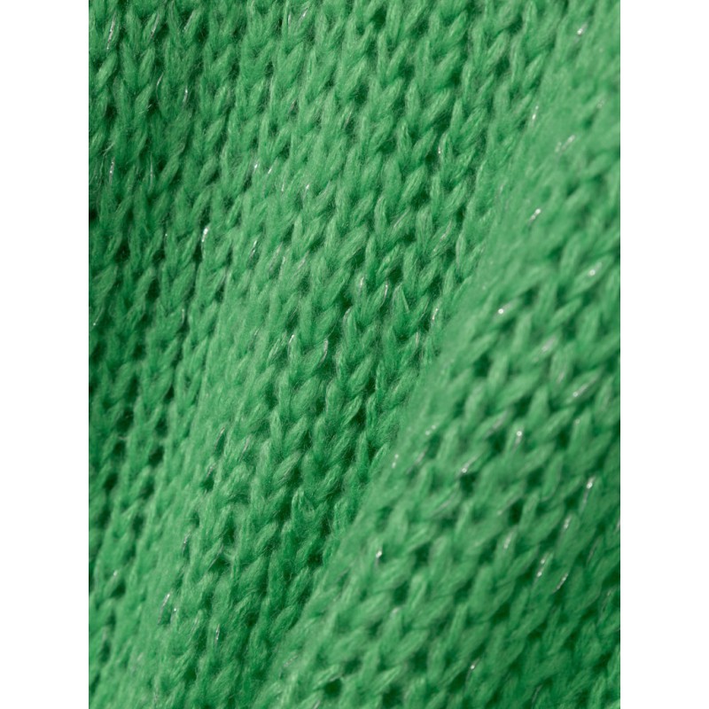 NAME IT Kids Blød Strik Pullover Med Sølv Glimmer - Irish Green