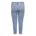 ONLY CARMAKOMA Emily Stretch HW Straight Ankel Denim Jeans - Light Blue Denim