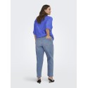 ONLY CARMAKOMA Emily Stretch HW Straight Ankel Denim Jeans - Light Blue Denim