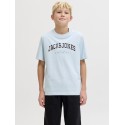 JACK & JONES Junior Caleb Varsity T-shirt - Celestial Blue