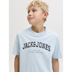 JACK & JONES Junior Caleb Varsity T-shirt - Celestial Blue
