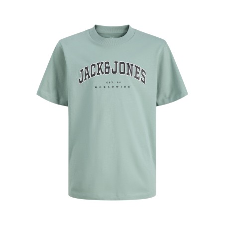 JACK & JONES Junior Caleb Varsity T-shirt - Mineral Blue