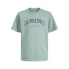 JACK & JONES Junior Caleb Varsity T-shirt - Mineral Blue