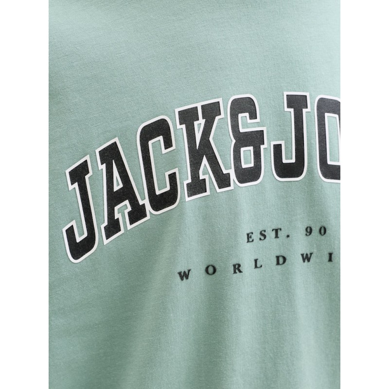 JACK & JONES Junior Caleb Varsity T-shirt - Mineral Blue