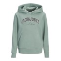 JACK & JONES JUNIOR Caleb Varsity Sweatshirt - Mineral Blue