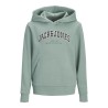 JACK & JONES JUNIOR Caleb Varsity Sweatshirt - Mineral Blue
