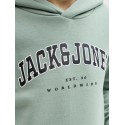 JACK & JONES JUNIOR Caleb Varsity Sweatshirt - Mineral Blue