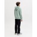 JACK & JONES JUNIOR Caleb Varsity Sweatshirt - Mineral Blue