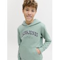 JACK & JONES JUNIOR Caleb Varsity Sweatshirt - Mineral Blue