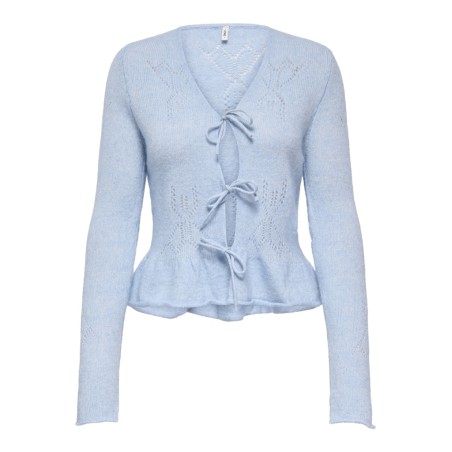 ONLY Helga L/S String Strik Cardigan - Island Fossil