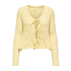 ONLY Helga L/S Snor Strik Cardigan - Sunlight