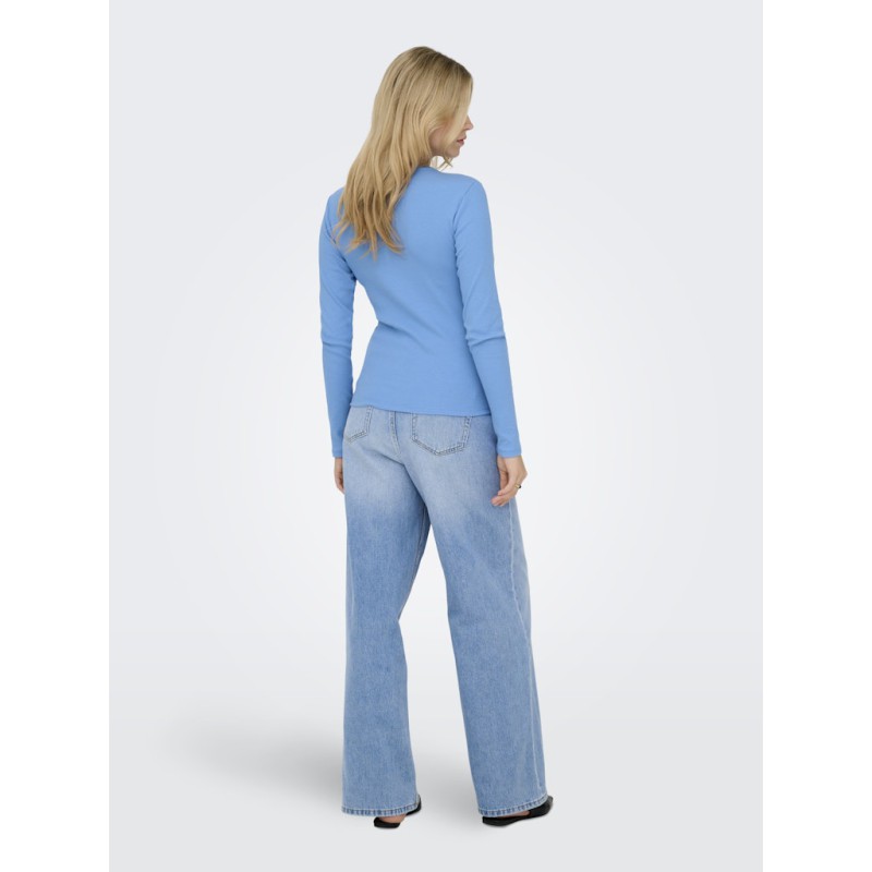 JDY Solar L/S Rund Hals Bluse - Provence