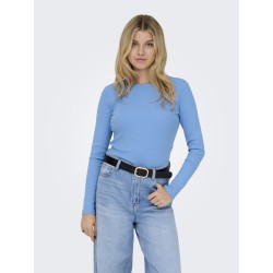 JDY Solar L/S Rund Hals Bluse - Provence