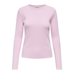 JDY Solar L/S Rund Hals Bluse - Pink Lady