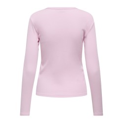 JDY Solar L/S Rund Hals Bluse - Pink Lady