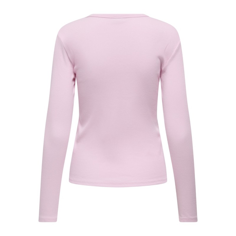 JDY Solar L/S Rund Hals Bluse - Pink Lady