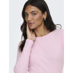 JDY Solar L/S Rund Hals Bluse - Pink Lady