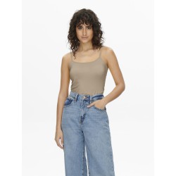 JDY Ava Singlet Top - Humus