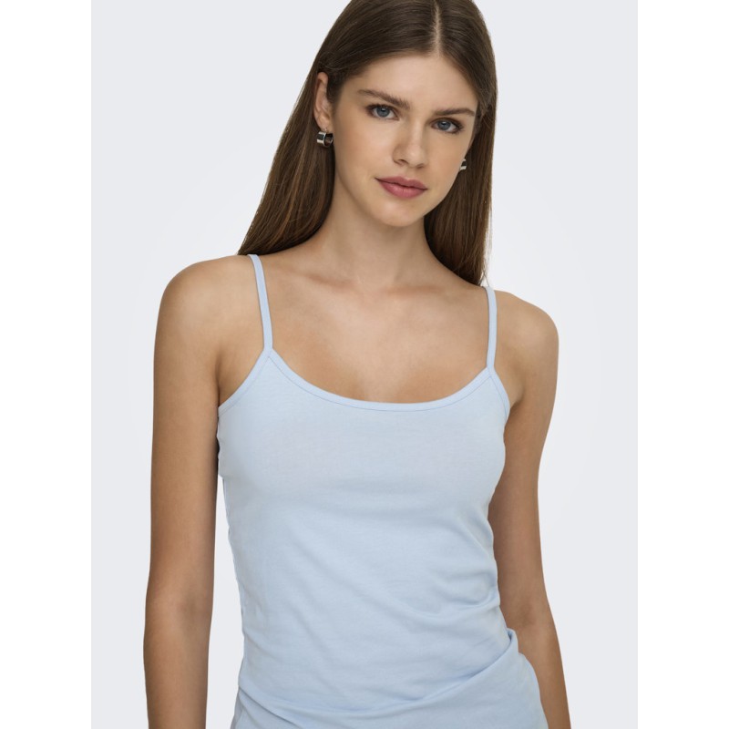 JDY Ava Singlet Top - Cashmere Blue