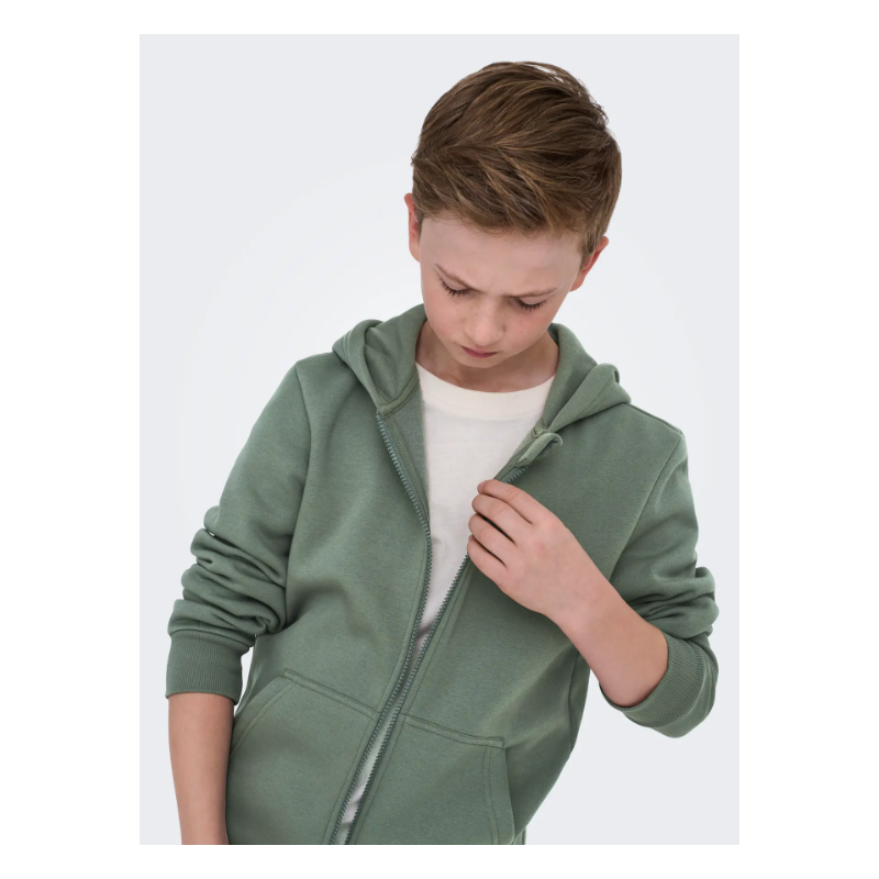 ONLY & SONS Junior Ceres Lynlås Hoodie - Castor Gray