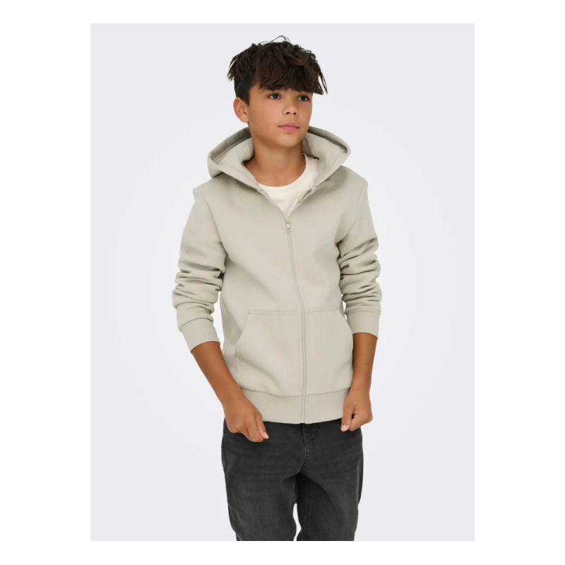 ONLY & SONS Ceres Lynlås Hoodie - Silver linning