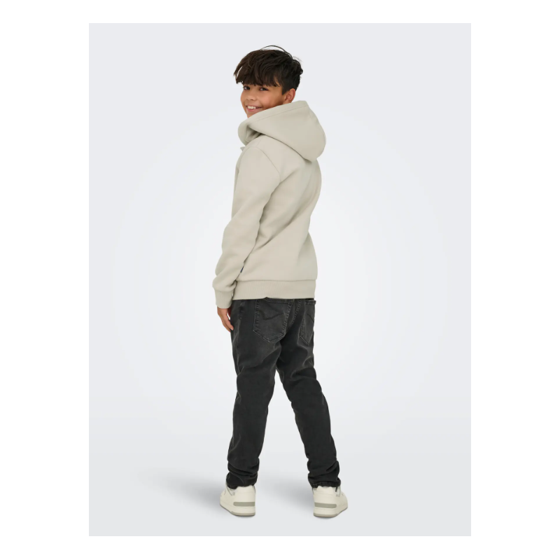 ONLY & SONS Ceres Lynlås Hoodie - Silver linning