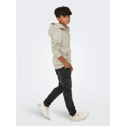 ONLY & SONS Ceres Lynlås Hoodie - Silver linning