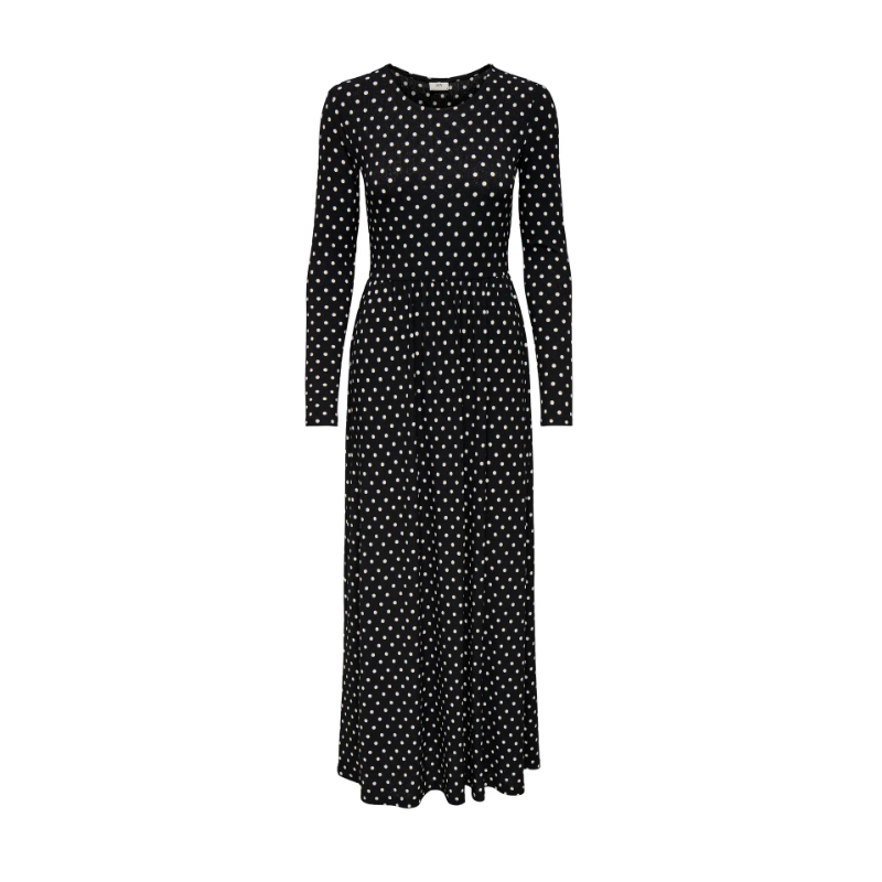 JDY Bowie L/S Dots Kjole - Sort