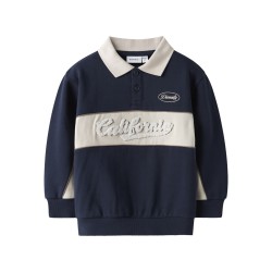 NAME IT Mini Tucan L/S Regular Polo Sweat - Navy Blazer