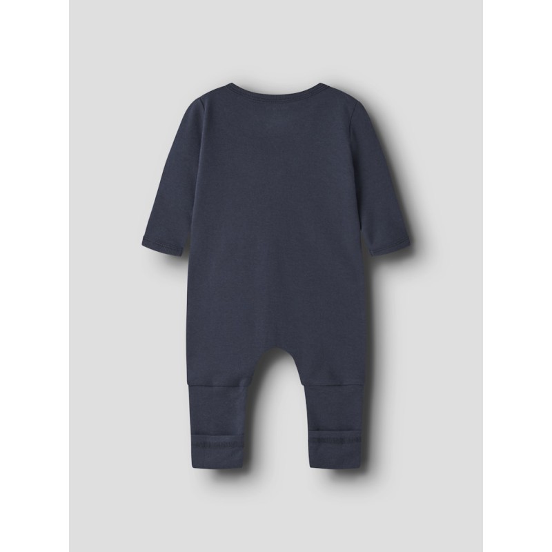 NAME IT Baby Brandbil Lynlås Natdragt 2-pak - Grey Melange