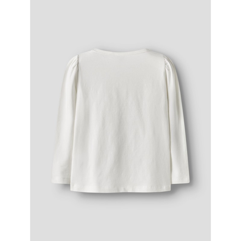NAME IT Mini DIana Stitch L/S Bluse - Cloud Dancer
