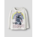 NAME IT Mini DIana Stitch L/S Bluse - Cloud Dancer
