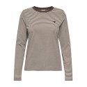 JDY Pisa L/S Print Bluse - Coffee Bean / Sandshell