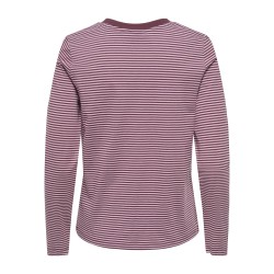 JDY Pisa L/S Print Bluse - Windsor Wine