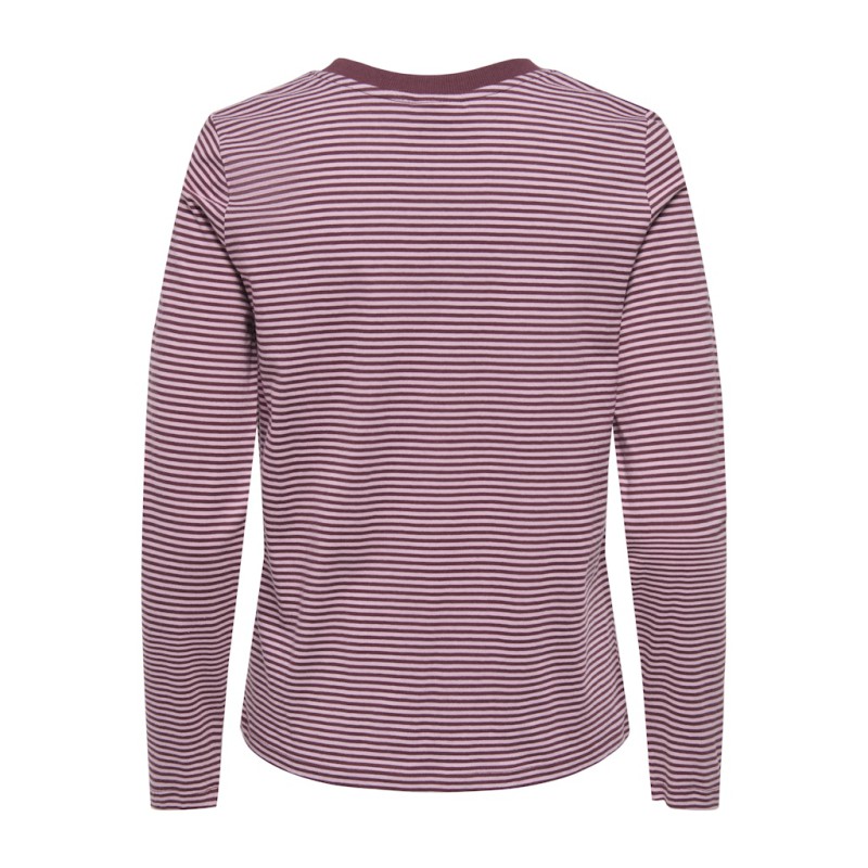 JDY Pisa L/S Print Bluse - Windsor Wine