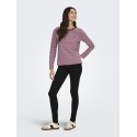 JDY Pisa L/S Print Bluse - Windsor Wine