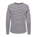 JDY Pisa L/S Print Bluse - Coffee Bean / Kentucky Blue