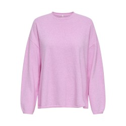 ONLY Loyal Amalio L/S Strik Pullover - Super Pink