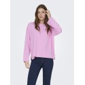 ONLY Loyal Amalio L/S Strik Pullover - Super Pink
