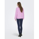 ONLY Loyal Amalio L/S Strik Pullover - Super Pink