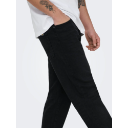 ONLY & SONS Weft Regular Jax Black Denim Jeans - Black Denim