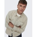 ONLY & SONS Fløjl Overshirt - Silver Linning