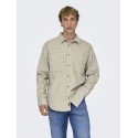 ONLY & SONS Fløjl Overshirt - Silver Linning