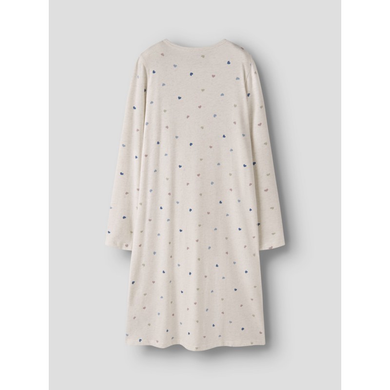 NAME IT Kids Hjerte Natkjole - Peyote Melange