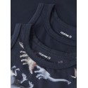 NAME IT Mini Dino Tanktop 2-pak - Navy Blazer