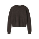 LMTD Lodet L/S Kort Strik - Chocolate brown