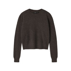LMTD Lodet L/S Kort Strik - Chocolate brown