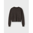 LMTD Lodet L/S Kort Strik - Chocolate brown