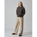 LMTD Lodet L/S Kort Strik - Chocolate brown