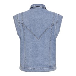 CARMAKOMA Kennedy Denim Vest - Medium Blue Denim